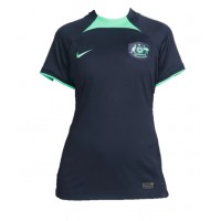 Koszulka piłkarska Australia Strój wyjazdowy dla kobiety MŚ 2022 tanio Krótki Rękaw